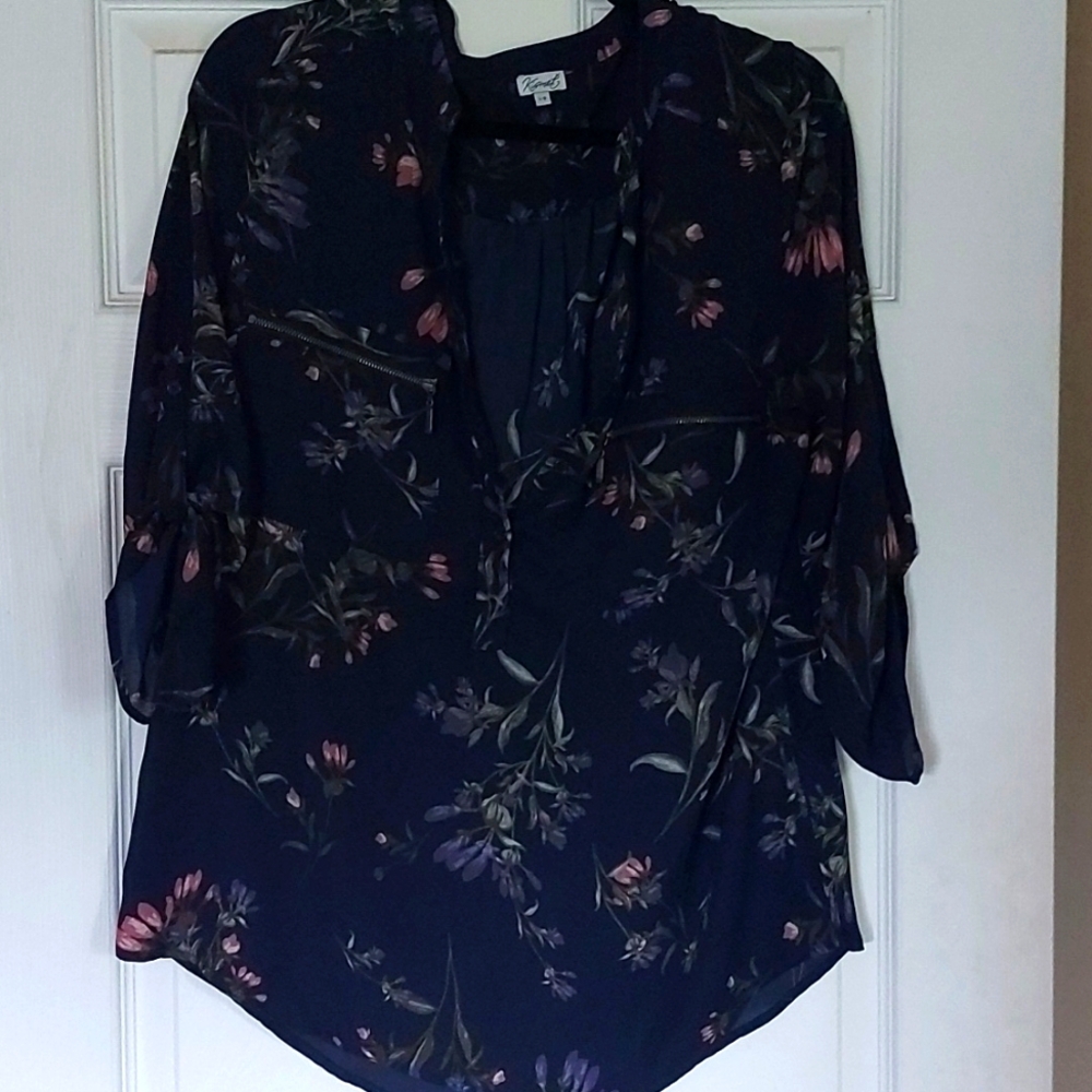 Navy blue blouse